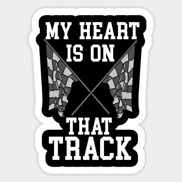 My Heart Is On That Track Sticker by maxcode